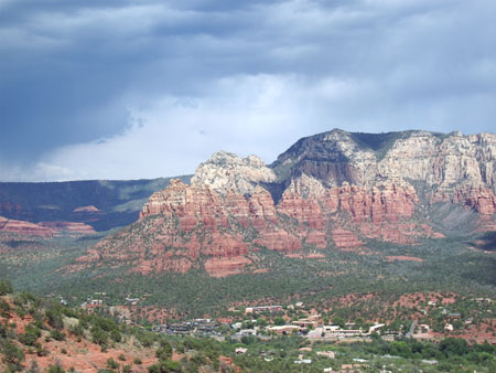 Sedona Airport - Vue depuis le sommet Sedona Airport - Vue depuis le sommet